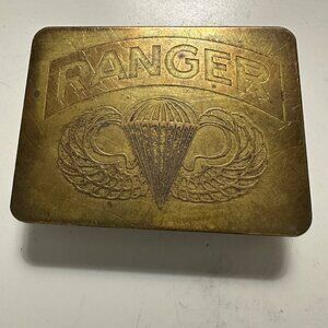 Vintage Ranger 2.75 x 2” Lightweight Brass Buckle